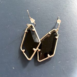 Kendra Scott Black and Gold drops